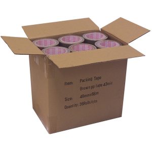 Brown PVC Tape 66m x 50mm (36 Pack)