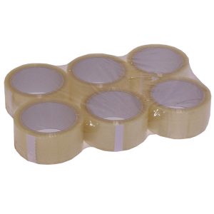 Clear PVC Tape 66m x 50mm (6 Pack)