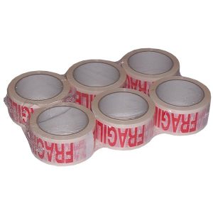 Fragile Tape 66m x 50mm (6 Pack)