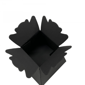 170mm x 170mm x 160mm ( Code Flower Box Black Pack of 10)