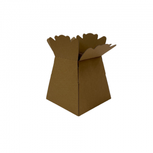 170mm x 170mm x 160mm ( Code Flower Box Brown Pack of 10 )