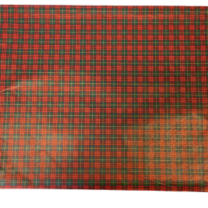 Red Check Tissue Paper