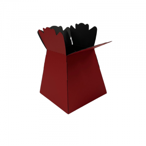 170mm x 170mm x 160mm ( Code Flower Box Red Pack of 10)
